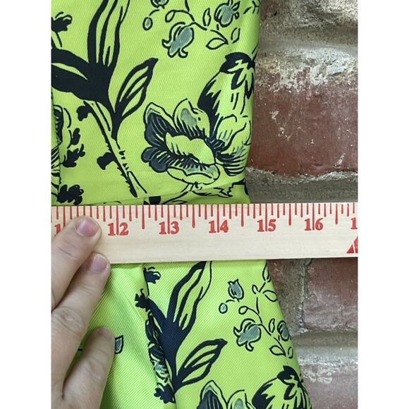 Miss Ord Fit Flare dress chartreuse Lime Black Floral Good Witch Rockabilly XL - Picture 9 of 16